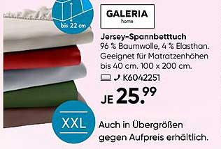 Jersey-Spannbetttuch