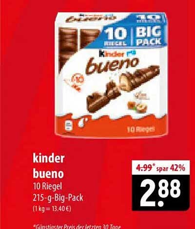 kinder bueno 10 Riegel 215-g-Big-Pack