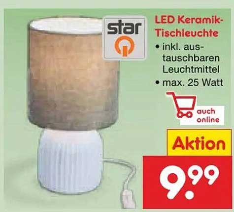 LED Keramik-Tischleuchte