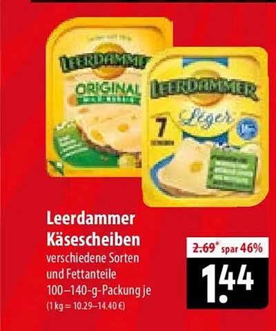 Leerdammer Käsescheiben