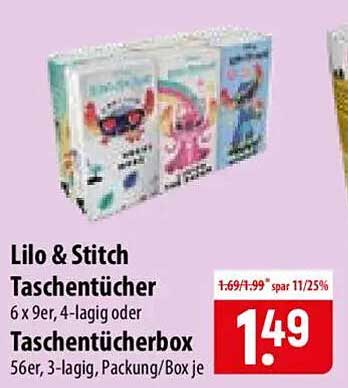 Lilo & Stitch Taschentücher