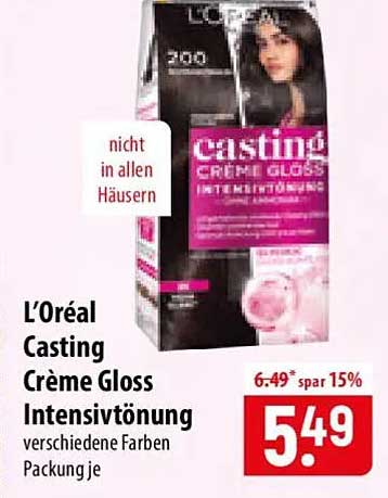 L’Oréal Casting Crème Gloss Intensivtönung verschiedene Farben Packung je