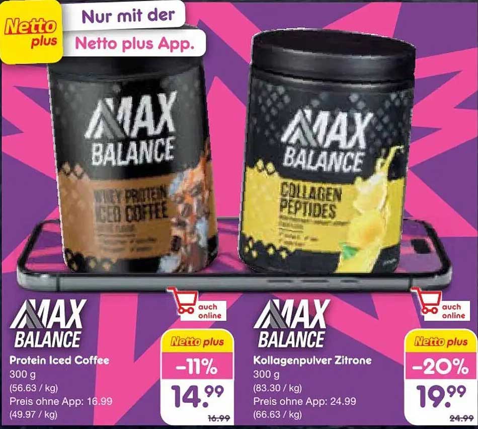 MAX BALANCE Protein Iced Coffee 300 g