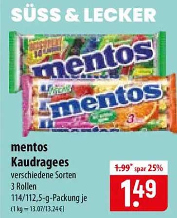 mentos Kaudragees