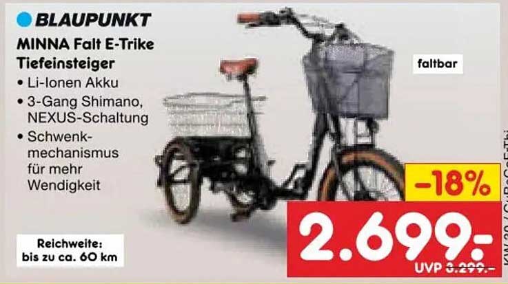 MINNA falt E-Trike Tiefeinsteiger