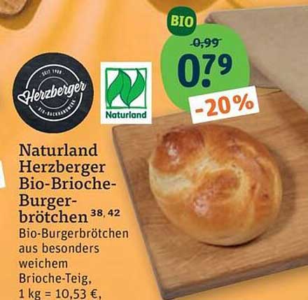 Naturland Herzberger Bio-Brioche-Burger-brötchen