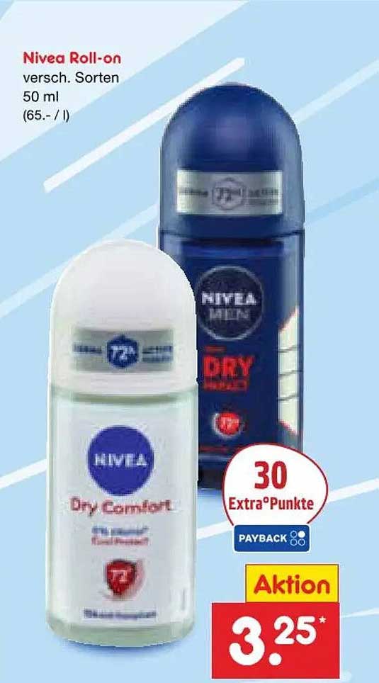 Nivea Roll-on versch. Sorten 50 ml