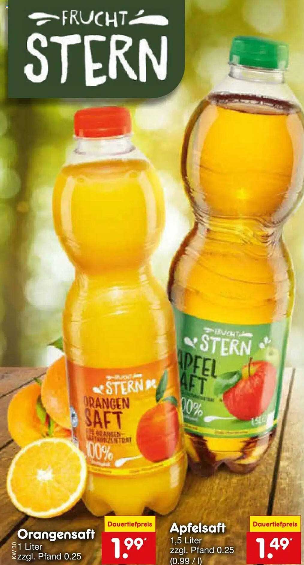Orangensaft 1 Liter zzgl. Pfand 0.25