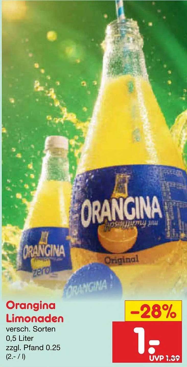 Orangina Limonaden versch. Sorten 0,5 Liter zzgl. Pfand 0.25 (2.- / l)