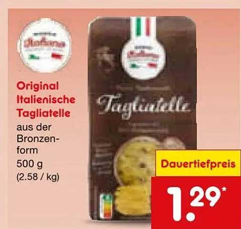 Original Italienische Tagliatelle