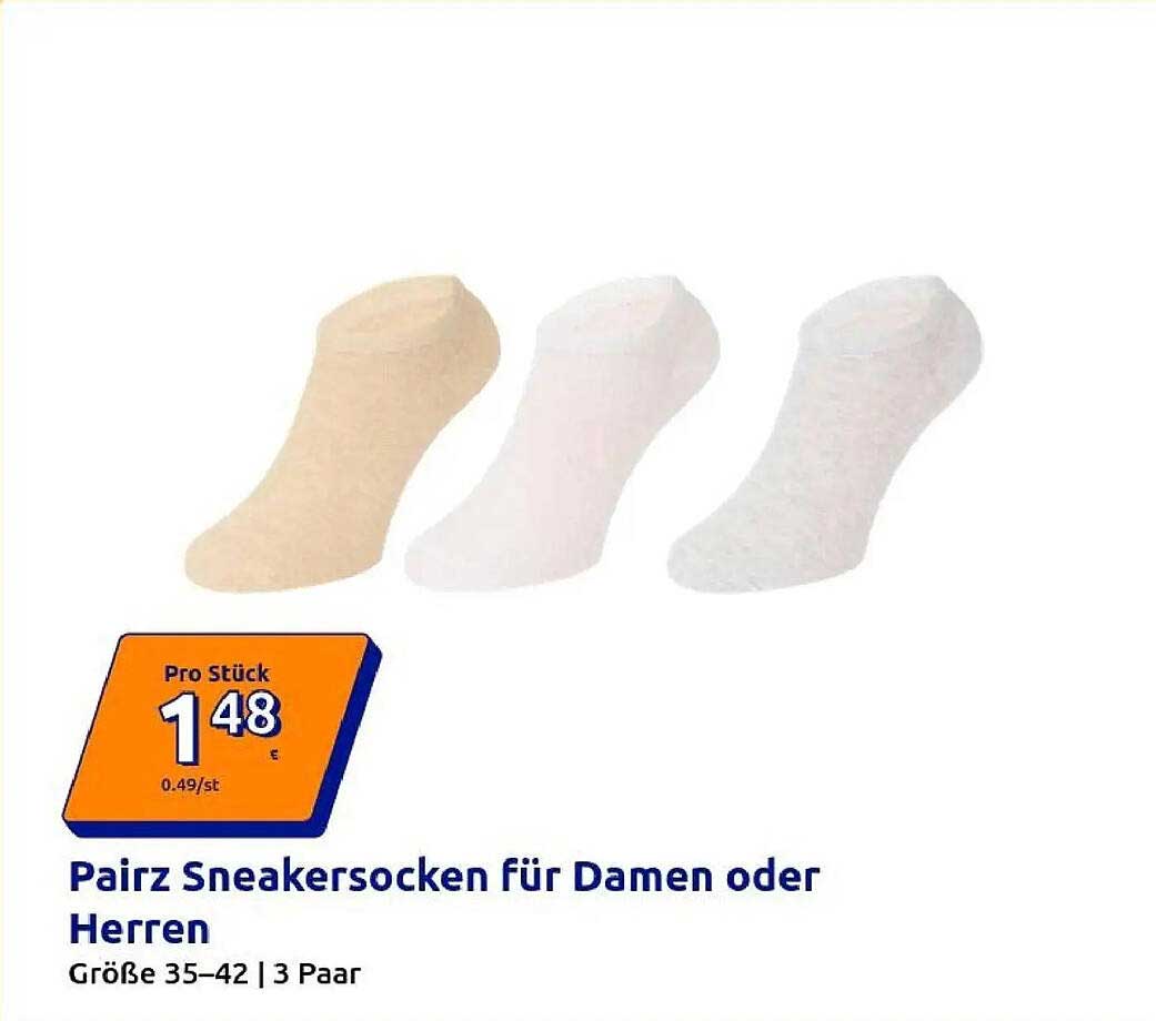 Pairz Sneakersocken für Damen oder Herren
