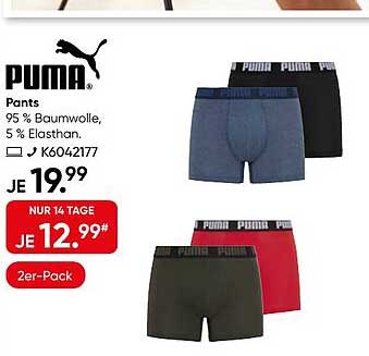 Pants 95 % Baumwolle, 5 % Elasthan. K6042177 2er-Pack