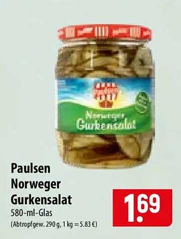 Paulsen Norweger Gurkensalat