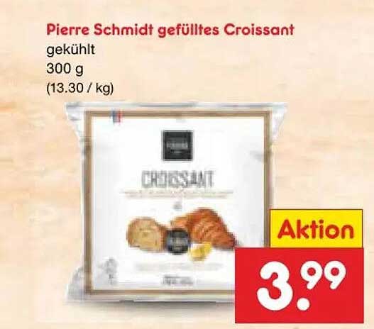 Pierre Schmidt gefülltes Croissant gekühlt 300 g (13.30 / kg)