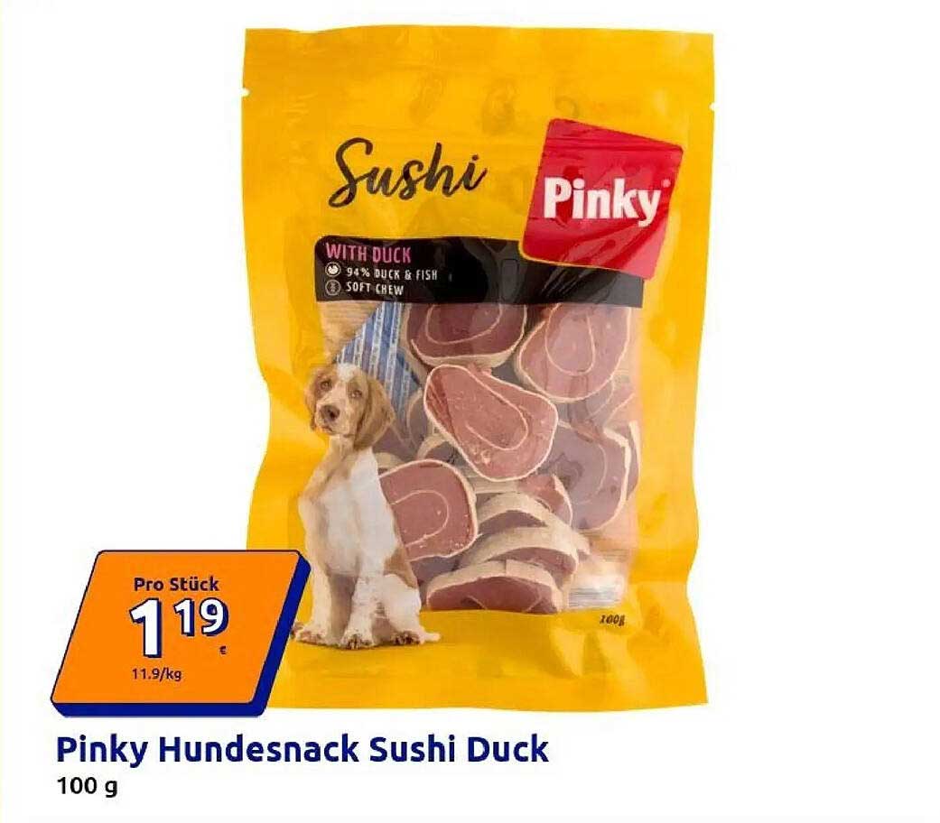 Pinky Hundesnack Sushi Duck 100 g