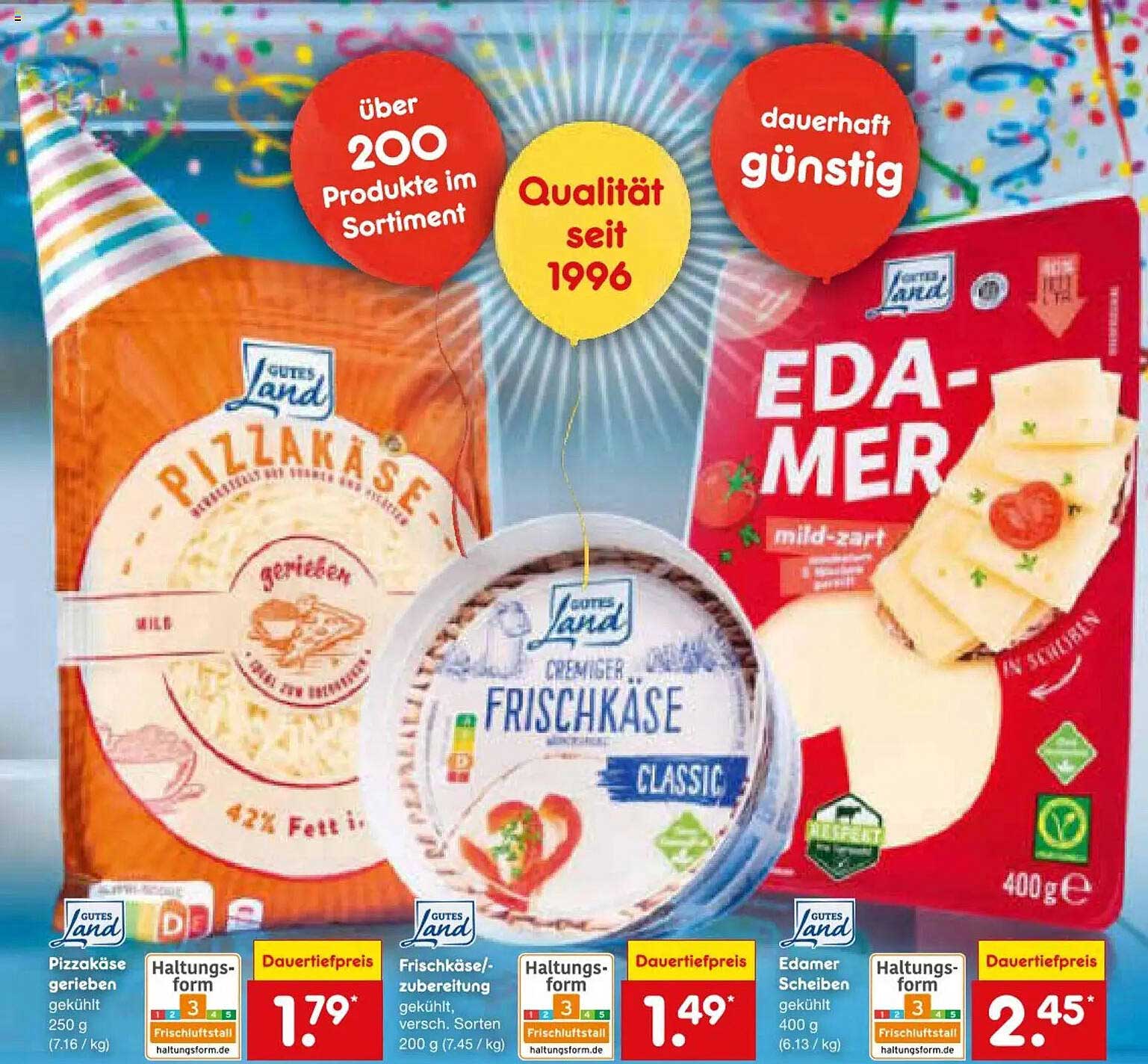 Pizzakäse gerieben
