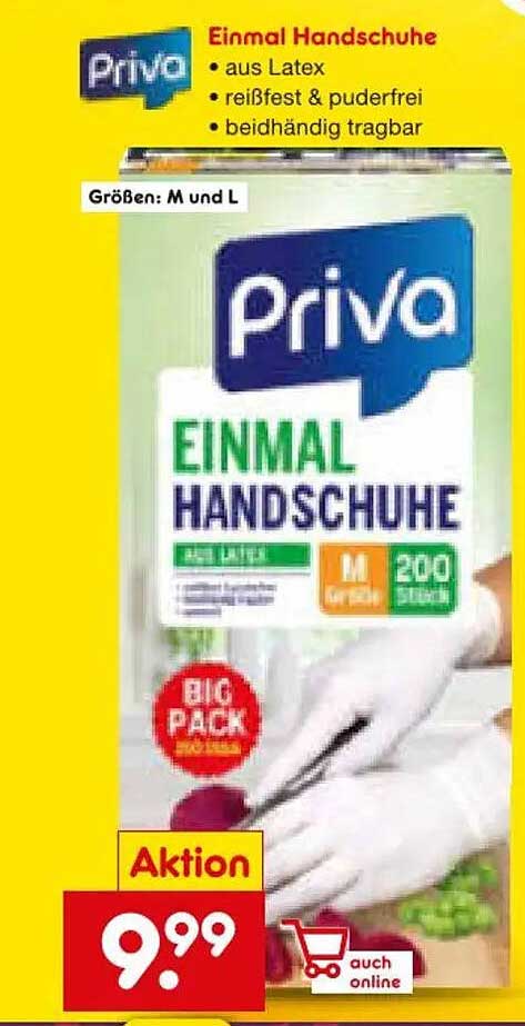 Priva Einmal Handschuhe