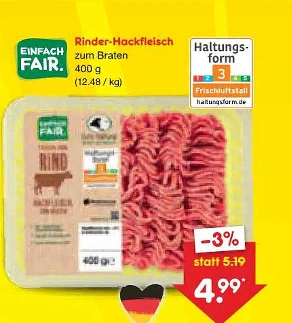 Rinder-Hackfleisch zum Braten 400 g