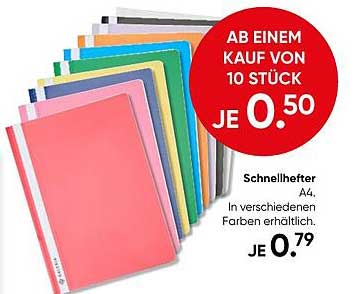 Schnellhefter A4, In verschiedenen Farben erhältlich