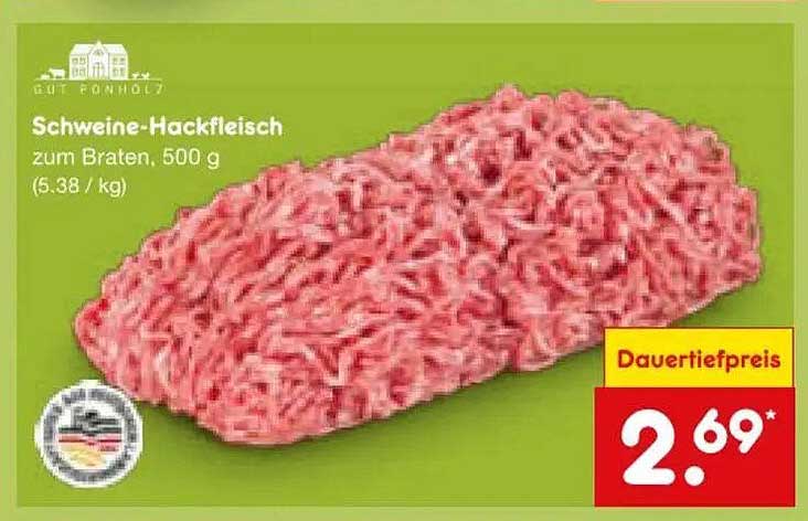 Schweine-Hackfleisch zum Braten, 500 g