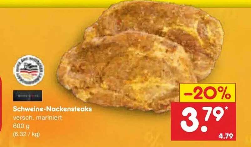 Schweine-Nackensteaks