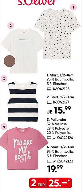 Shirt, 1/2-Arm