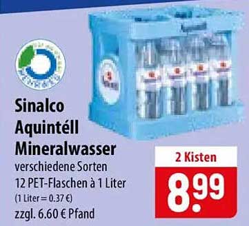 Sinalco Aquintell Mineralwasser
