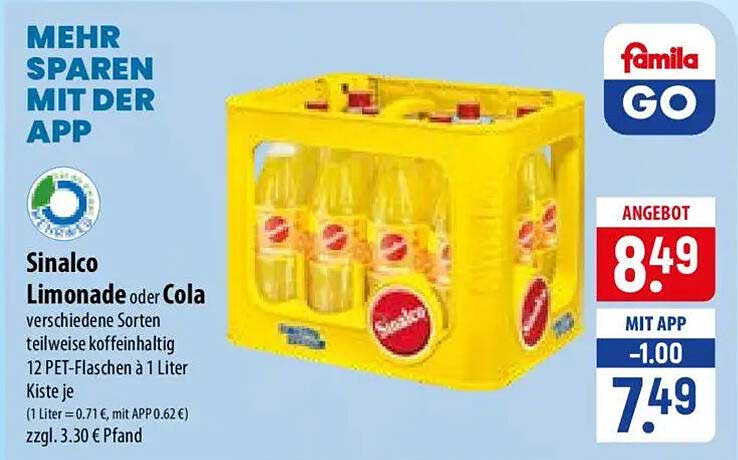 Sinalco Limonade oder Cola