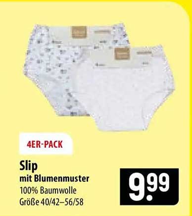 Slip mit Blumenmuster