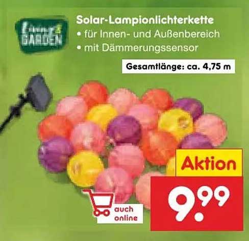 Solar-Lampionlichterkette