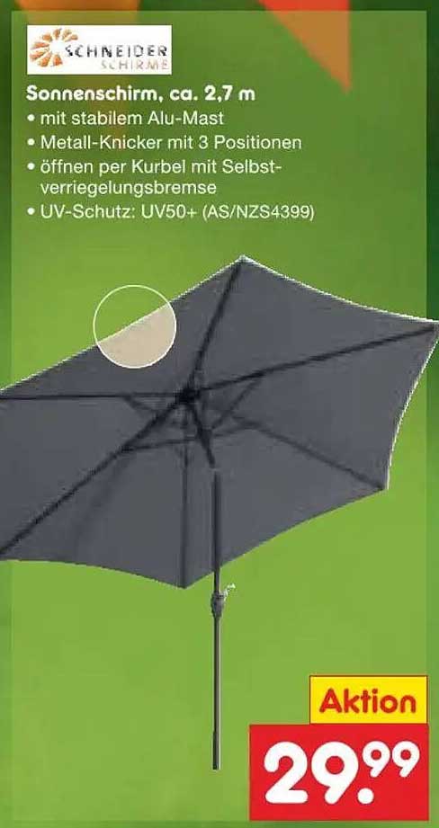 Sonnenschirm, ca. 2,7 m