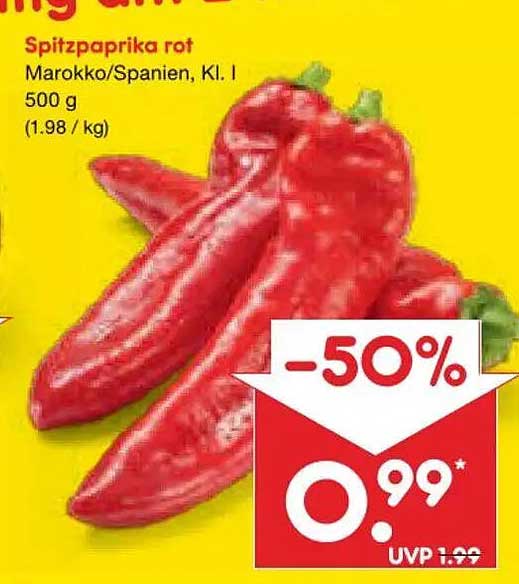 Spitzpaprika rot
