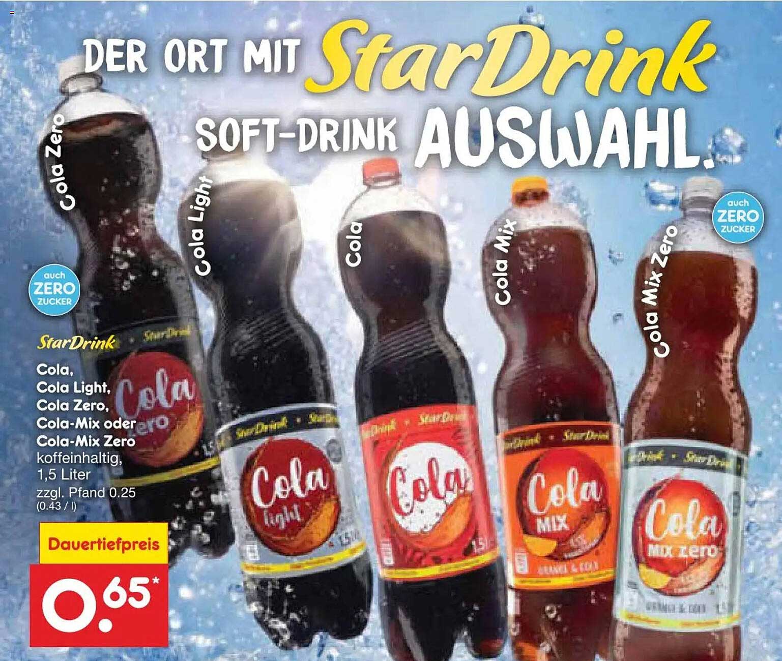 StarDrink SOFT-DRINK AUSWAHL