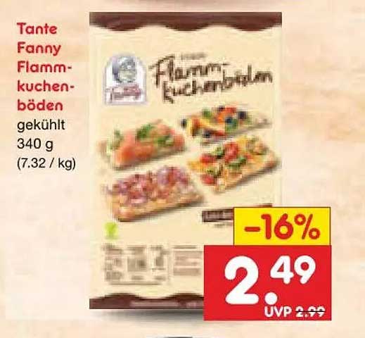 Tante Fanny Flammkuchenböden gekühlt