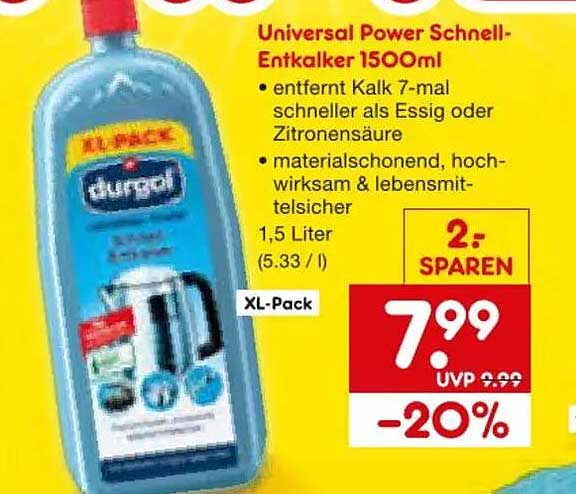 Universal Power Schnell-Entkalker 1500ml