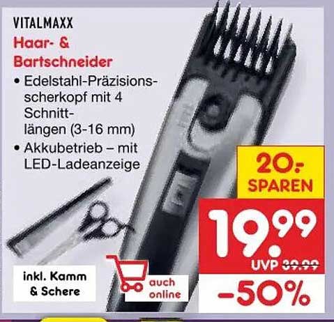 VITALMAXX Haar- & Bartschneider