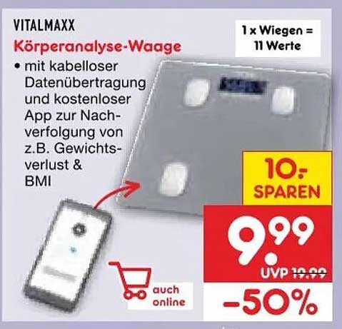 VITALMAXX Körperanalyse-Wage