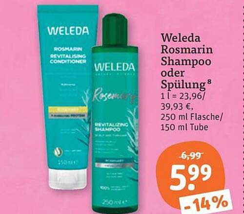 Weleda Rosmarin Shampoo oder Spülung