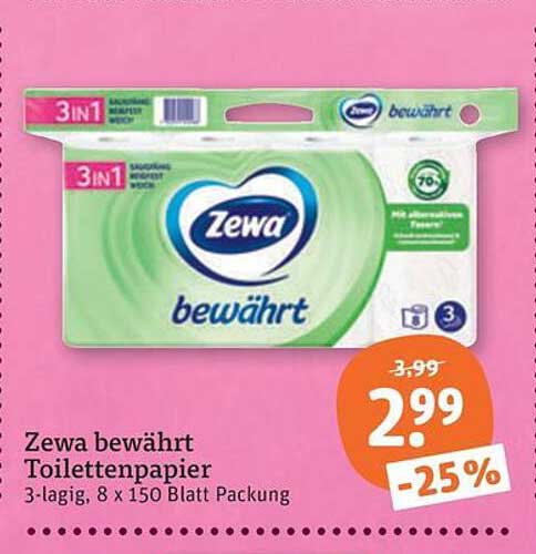 Zewa bewährt Toilettenpapier