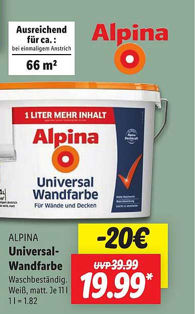 Stilvolle Alpina Universal Wandfarbe Bildernull