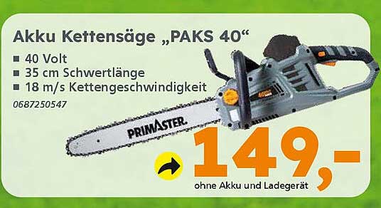 Akku Kettensäge „PAKS 40“