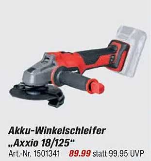 Akku-Winkelschleifer „Axxio 18/125“