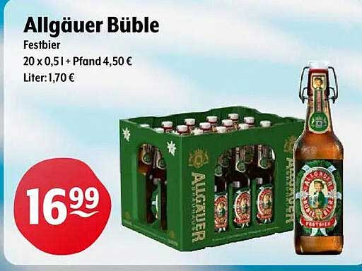 Allgäuer Büble Festbier 20 x 0,5 l