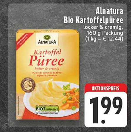 Alnatura Bio Kartoffelpüree locker & cremig, 160 g Packung