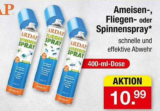 Ameisen-, Fliegen- oder Spinnenspray