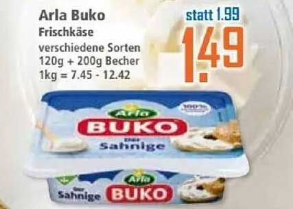 Arla Buko Frischkäse verschiedene Sorten 120g + 200g Becher