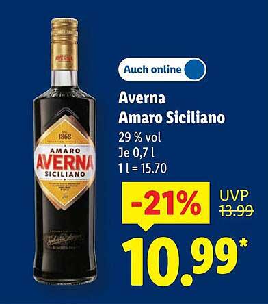 Averna Amaro Siciliano 0,7 l