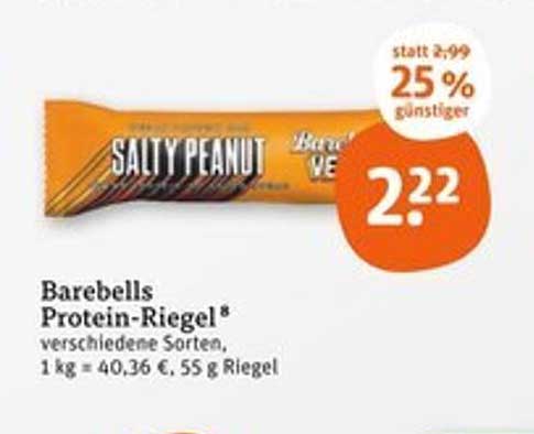 Barebells Protein-Riegel Salty Peanut