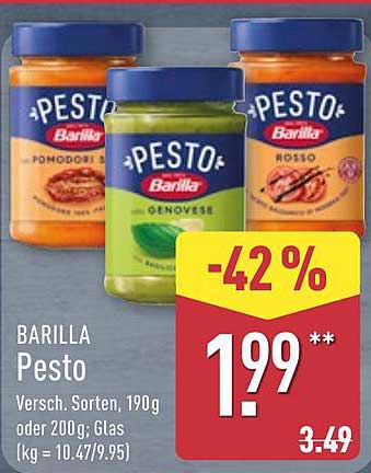 BARILLA Pesto - Verschiedene Sorten, 190g oder 200g