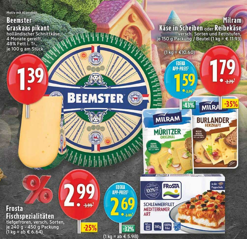 Beemster Graskaas pikant - holländischer Schnittkäse